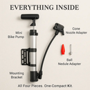 Mini Bike Pump Portable Tire Inflator for Bikes by LJGDeals