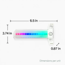 2Pcs 32LEDs Patterns Cycling Lights Rainbow Wheel Tire Flash Lamp Bicycle Colorful LED Wheel Spoke Signal Light w/ 30 Patterns by LJGDeals