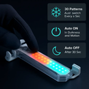 2Pcs 32LEDs Patterns Cycling Lights Rainbow Wheel Tire Flash Lamp Bicycle Colorful LED Wheel Spoke Signal Light w/ 30 Patterns by LJGDeals