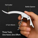 Corkscrew Bottle Opener Set with Foil Cutter by LJGDeals