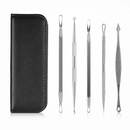 5 Pcs Blackhead Remover Kit Pimple Comedone Extractor Tool Set Stainless Steel Facial Acne Blemish Whitehead Popping Zit Removing for Nose Face Skin C by LJGDeals