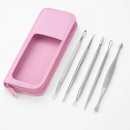 5 Pcs Blackhead Remover Kit Pimple Comedone Extractor Tool Set Stainless Steel Facial Acne Blemish Whitehead Popping Zit Removing for Nose Face Skin C by LJGDeals