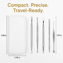 5 Pcs Blackhead Remover Kit Pimple Comedone Extractor Tool Set Stainless Steel Facial Acne Blemish Whitehead Popping Zit Removing for Nose Face Skin C by LJGDeals