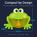 Bubble Bath Maker Frog: Musical Bath Toy for Kids by LJGDeals