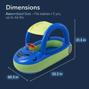 Car Shaped Baby Pool Float with Sun Canopy - 1-3 Year Old by LJGDeals