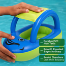 Car Shaped Baby Pool Float with Sun Canopy - 1-3 Year Old by LJGDeals