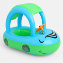 Car Shaped Baby Pool Float with Sun Canopy - 1-3 Year Old by LJGDeals