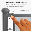 Retractable Baby Security Gate for Doorways & Hallways by LJGDeals