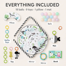4-in-1 Baby Gym Play Mat: Lounger, Ball Pit & Fence by LJGDeals