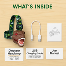Dinosaur Headlamp with Roar and 4 Modes for Outdoor by LJGDeals