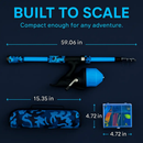 Kids Fishing Pole Set - Telescopic Rod & Spincast Reel Kit by LJGDeals