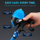 Kids Fishing Pole Set - Telescopic Rod & Spincast Reel Kit by LJGDeals