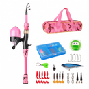 Kids Fishing Pole Set - Telescopic Rod & Spincast Reel Kit by LJGDeals
