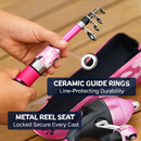 Kids Fishing Pole Set - Telescopic Rod & Spincast Reel Kit by LJGDeals