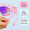 Kids Swim Goggles with Anti-Fog and UV Protection by LJGDeals