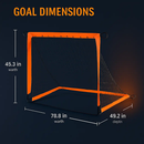 Kids Soccer Goals Set for Backyard Practice Portable by LJGDeals