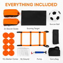 Kids Soccer Goals Set for Backyard Practice Portable by LJGDeals