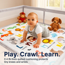 Baby Play Mat Non-Slip for Crawling and Learning by LJGDeals