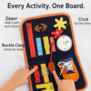 Kids Busy Board: Sensory Montessori Toy for 1-6 by LJGDeals