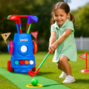 Toddler Golf Set with Cart, Balls, Clubs & Flags by LJGDeals