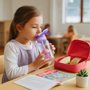 Leak-Proof Kids Water Bottle with Straw and Push Button by LJGDeals