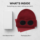 Knit Beanie Hat with Goggles for Cold Weather by LJGDeals