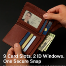 Men's Wallet: Slim PU Leather Bifold with RFID Blocking by LJGDeals