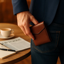 Men's Wallet: Slim PU Leather Bifold with RFID Blocking by LJGDeals