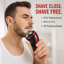 Electric Shaver with 3D Floating Heads and Pop-Up Trimmer by LJGDeals