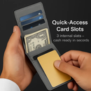 Unisex PU Leather Wallet RFID Blocking Slim Bifold Credit Card Holder with Money Clip by LJGDeals