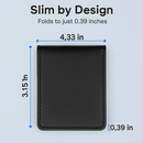 Unisex PU Leather Wallet RFID Blocking Slim Bifold Credit Card Holder with Money Clip by LJGDeals