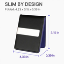 Unisex PU Leather Wallet RFID Blocking Slim Bifold Credit Card Holder with Money Clip by LJGDeals