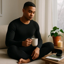 Thermal Underwear Set for Men - Long Johns Top & Bottom by LJGDeals