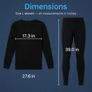 Thermal Underwear Set for Men - Long Johns Top & Bottom by LJGDeals