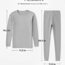 Thermal Underwear Set for Men - Long Johns Top & Bottom by LJGDeals