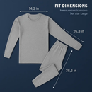 Thermal Underwear Set for Men - Long Johns Top & Bottom by LJGDeals