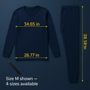 Thermal Underwear Set for Men - Long Johns Top & Bottom by LJGDeals
