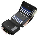 Leather Wallet with ID Card Holder and Zipper by LJGDeals