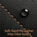 Leather Wallet with ID Card Holder and Zipper by LJGDeals