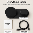 Wireless Charging Station for iPhone, Watch & Earbuds by LJGDeals