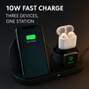 Wireless Charging Station for iPhone, Watch & Earbuds by LJGDeals