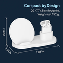Wireless Charging Station for iPhone, Watch & Earbuds by LJGDeals