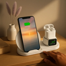 Wireless Charging Station for iPhone, Watch & Earbuds by LJGDeals