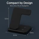 3-in-1 Wireless Charger Stand with 15W Fast Charging by LJGDeals