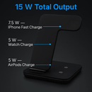 3-in-1 Wireless Charger Stand with 15W Fast Charging by LJGDeals