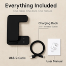 3-in-1 Wireless Charger Stand with 15W Fast Charging by LJGDeals