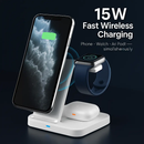 3-in-1 Wireless Qi Charger Dock for iPhone, Watch AirPods by LJGDeals