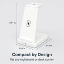 3-in-1 Wireless Qi Charger Dock for iPhone, Watch AirPods by LJGDeals