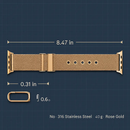 Stainless Steel Buckle Band for Apple Watch by LJGDeals