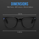AI Smart Glasses Video Recording Sunglasses with Camera and Audio 8MP HD1080P Real Time Translation 139 Languages Voice Assistant AI Photo Recognition by LJGDeals